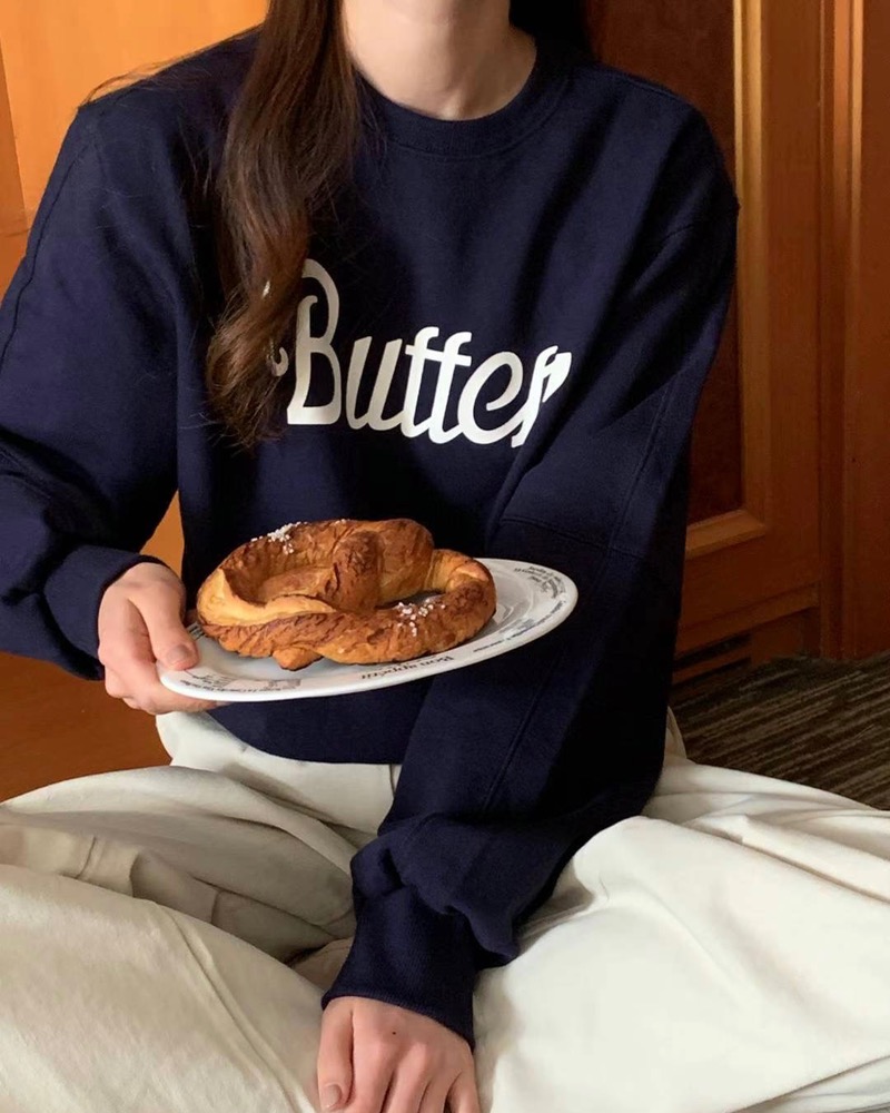 버터 맨투맨 티셔츠 3col